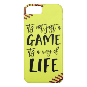 Softball Its Not Just A Game Quote iPhone 8/7 Case