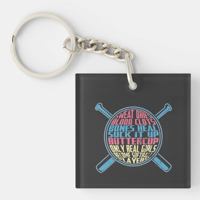 Softball Key Ring (Front)