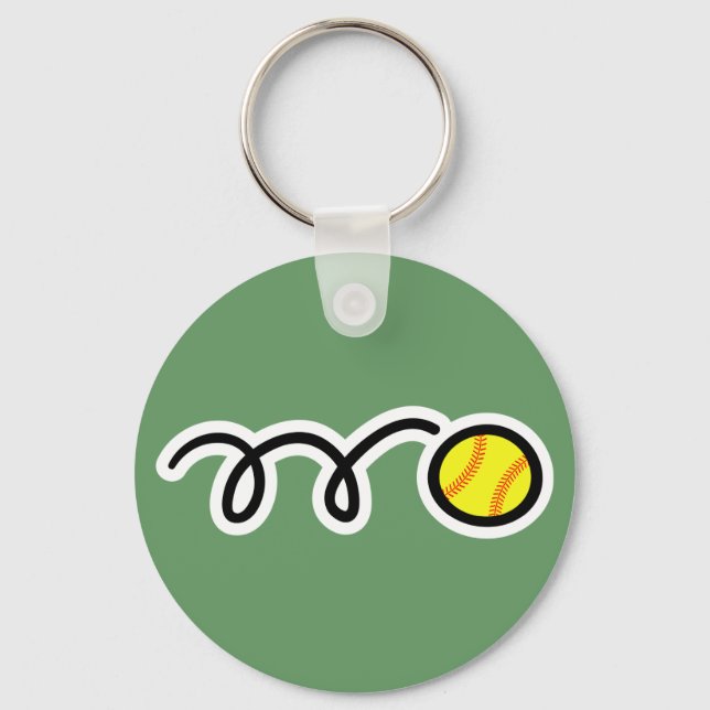 Softball Key Ring (Front)