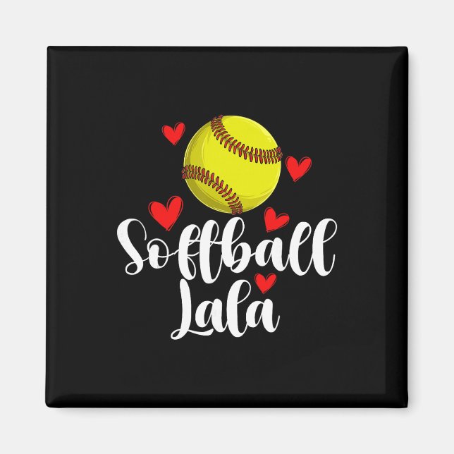 Softball Lala Of A Softball Player Lala  Magnet (Front)