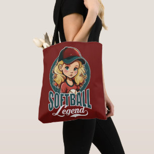 Softball Legend Tote Bag