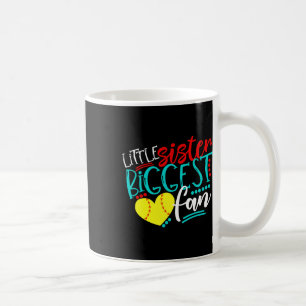 Softball-little Sister Biggest Fan Coffee Mug
