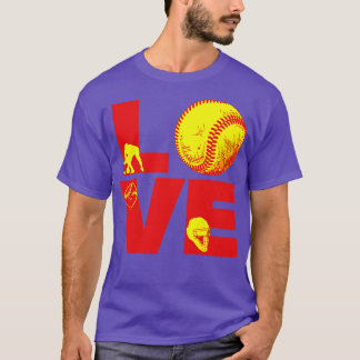 Softball LOVE Funny T-Shirt