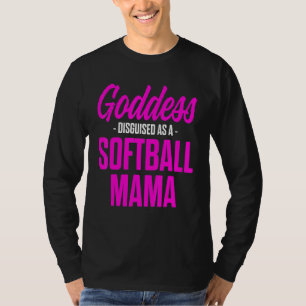 Softball Mama Proud Mom Team Player 6 T-Shirt