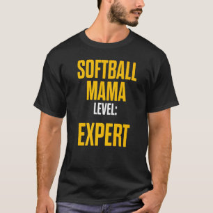 Softball Mama Proud Mom Team Player 7 T-Shirt