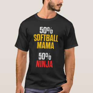Softball Mama Proud Mom Team Player T-Shirt