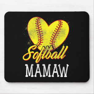 Softball Mamaw Softball Player Mouse Mat