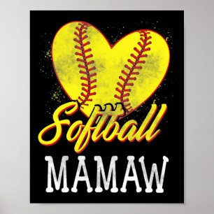 Softball Mamaw Softball Player  Poster