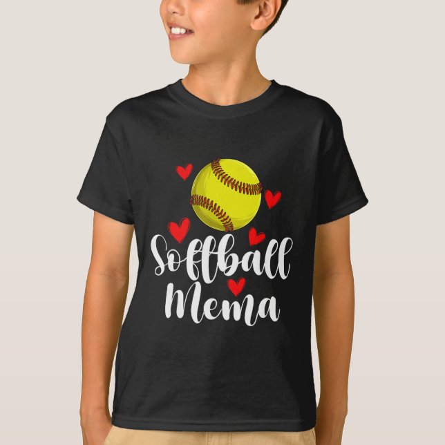 Softball Mema Of A Softball Player Mema  T-Shirt (Front)
