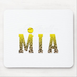 Softball Mia Leopard Grandma Mia Of A Softball Pla Mouse Mat