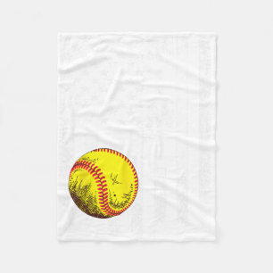 Softball Mimi America Flag Men Women Vintage Chris Fleece Blanket