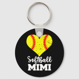 Softball Mimi Funny Softball Player Mimi Key Ring