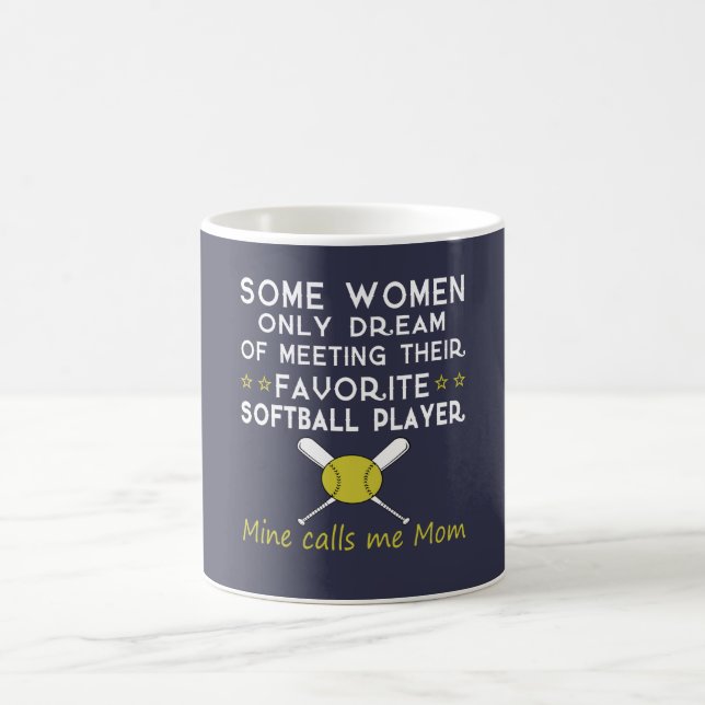 SOFTBALL MOM COFFEE MUG (Center)