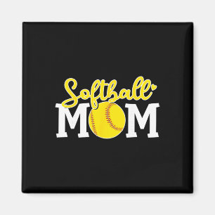 Softball Mom Cute For Mother Love Softball Magnet