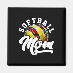 Softball Mom Softball Catcher Pitcher Mama Game Da Magnet