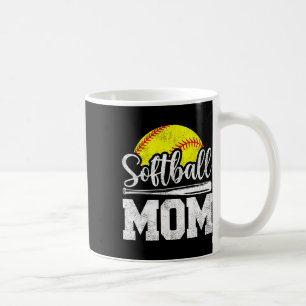 Softball Mom Softball Player Game Day Mother's Day Coffee Mug