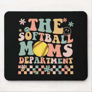 Softball Moms Department Fun Mothers Day Costume Mouse Mat