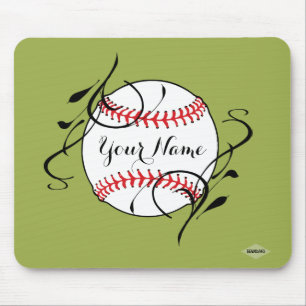 Softball Mousepad - HAMbyWG - Olive Green