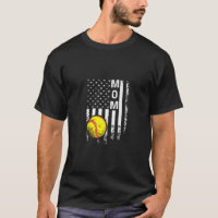 Softball Mum American Flag Vintage Christmas Xmas
