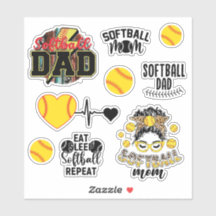 Softball Mum and Dad