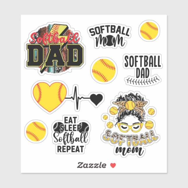 Softball Mum and Dad (Sheet)
