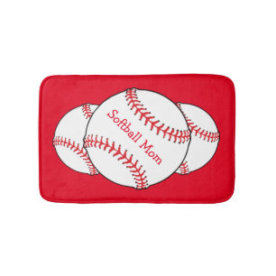 Softball Mum Bath Mats