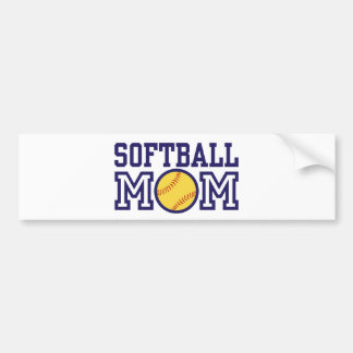 Softball Mum Bumper Sticker