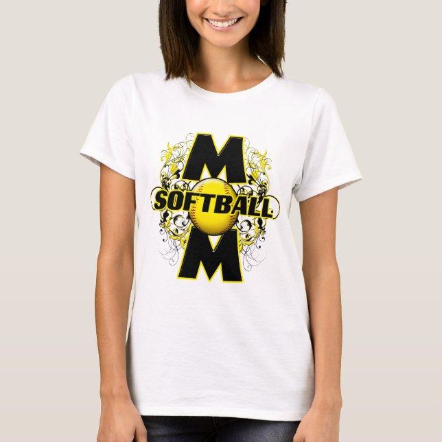 Softball Mum (cross) copy.png T-Shirt (Front)