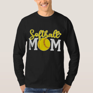 Softball Mum Cute For Mother Love Softball T-Shirt