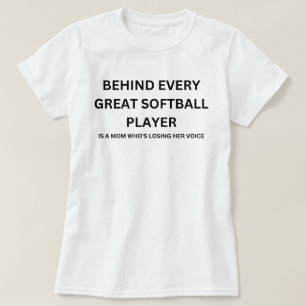 Softball Mum Funny Quote Softball Saying T-Shirt