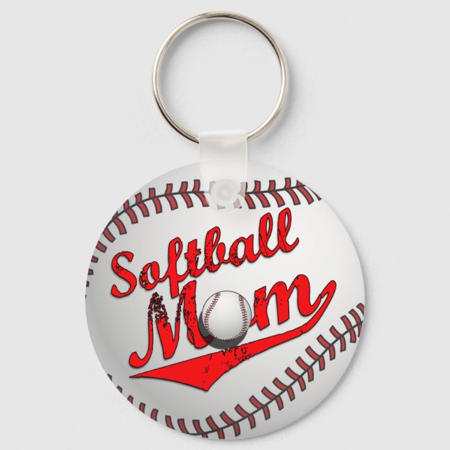 Softball Mum Key Ring (Front)