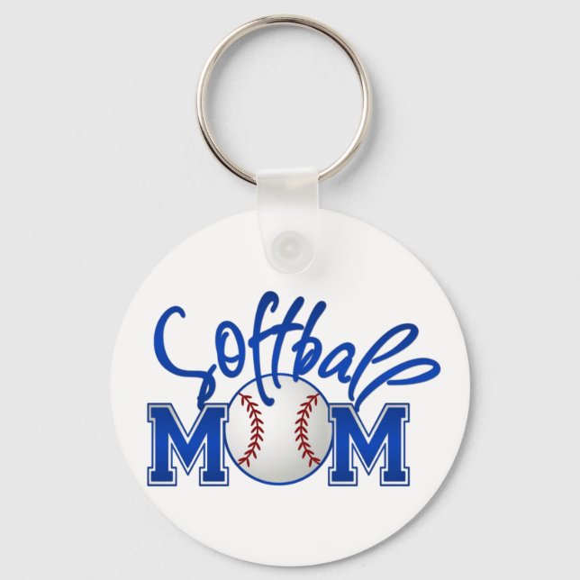 Softball Mum Key Ring (Front)