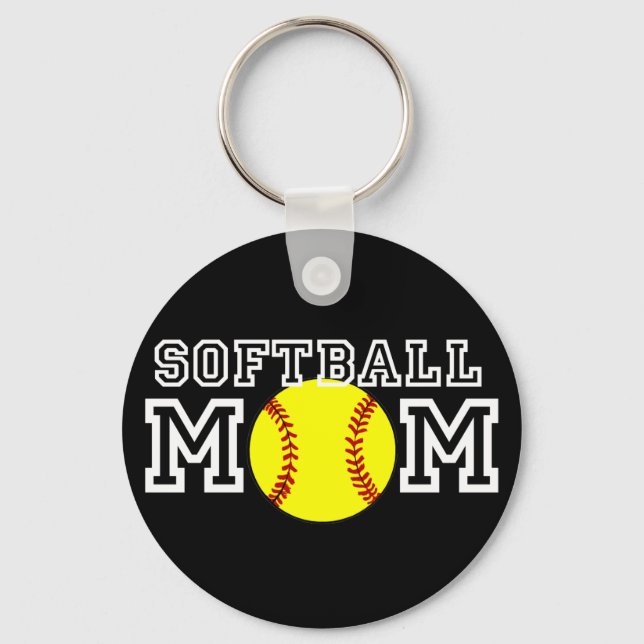 Softball Mum Key Ring (Front)