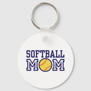 Softball Mum Key Ring