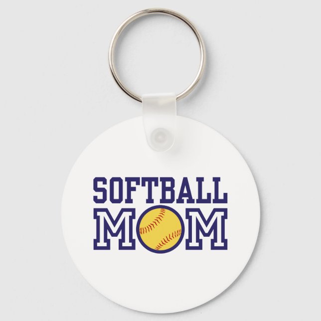 Softball Mum Key Ring (Front)