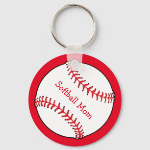 Softball Mum Keychain