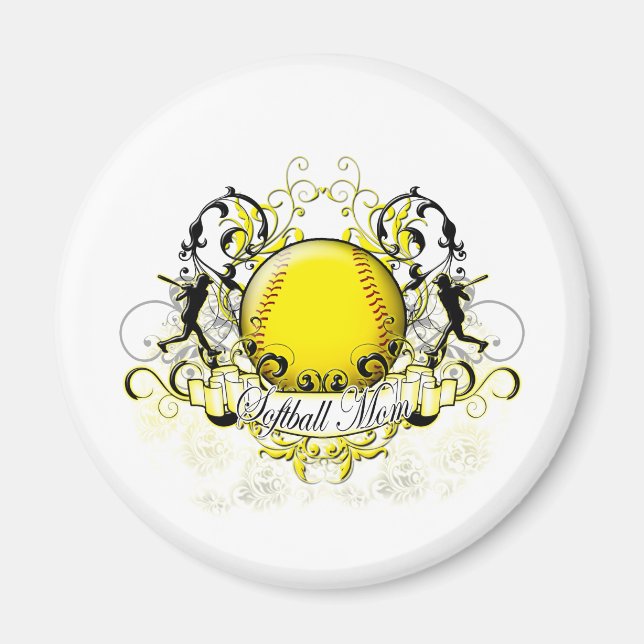 Softball Mum Magnet (Front)