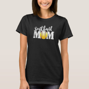 Softball Mum Mama Mother Women 1 T-Shirt