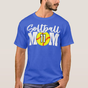 Softball Mum Number 11  T-Shirt