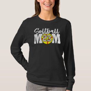 Softball Mum Number  23 T-Shirt