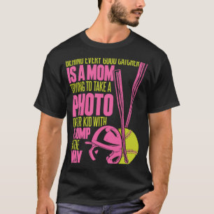 Softball Mum Pitcher Batter  Catcher Softball T-Shirt