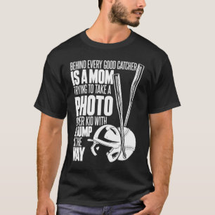 Softball Mum Pitcher Catcher  Batter Softball T-Shirt