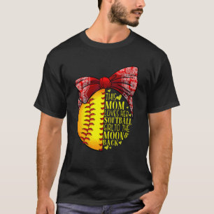 Softball Mum Women Pitcher Catcher Girls 1 T-Shirt