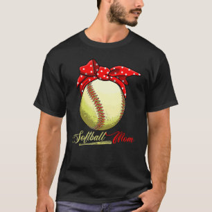 Softball Mum Women Pitcher Catcher Girls 3 T-Shirt