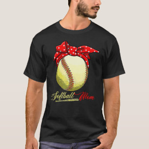 Softball  Mum Women Pitcher Catcher Girls  5 T-Shirt