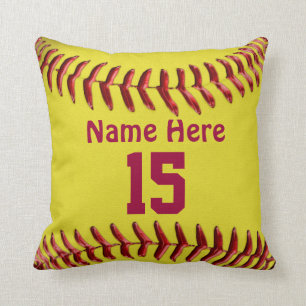 Softball Pillows for Girls Softball Room Themes