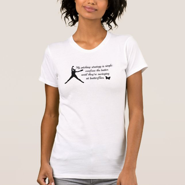 Softball Pitcher Strategy T-Shirt (Front)