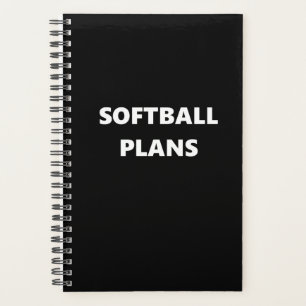 Softball Planner Sports Theme Softball Plans
