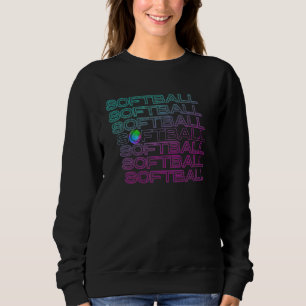 Softball Player For Girls Youth And Teens Sweatshirt