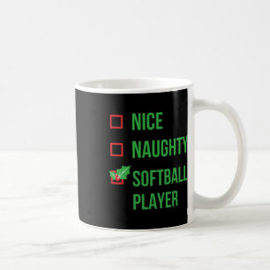 Softball Player Funny Pajama Christmas Gift  Coffee Mug